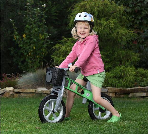 FirstBIKE green Girl with basket